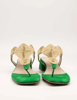 Sandalia Kess 22812 Ante Grass Green de Mujer