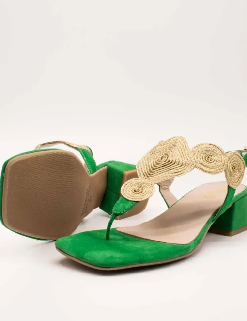 Sandalia Kess 22812 Ante Grass Green de Mujer