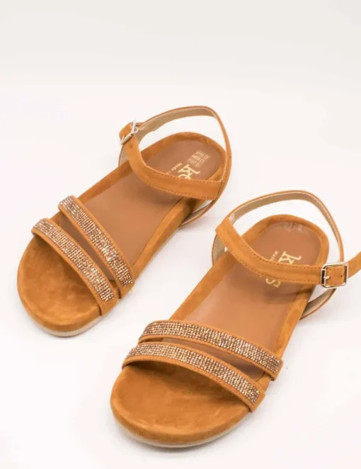 Sandalia Kess 23347 Ante Hoja de Mujer