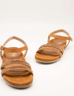 Sandalia Kess 23347 Ante Hoja de Mujer