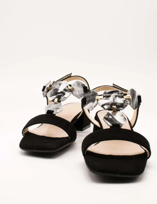 Sandalia Kess 23034 Ante Negro de Mujer