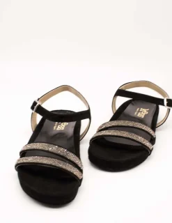 Sandalia Kess 23347 Ante Negro de Mujer