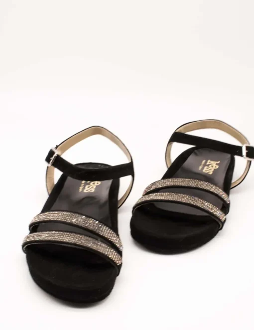 Sandalia Kess 23347 Ante Negro de Mujer