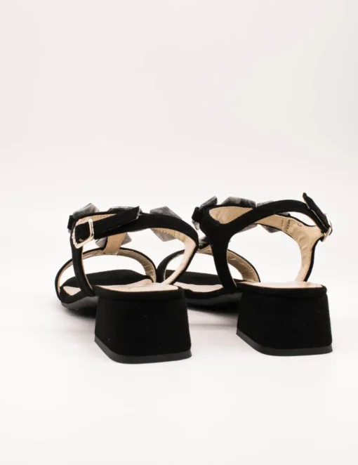 Sandalia Kess 23034 Ante Negro de Mujer