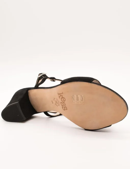 Sandalia Kess 16434 negro ante piedras de mujer