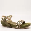 Sandalia Kess 23266 Trenzado Mixto Olive de Mujer