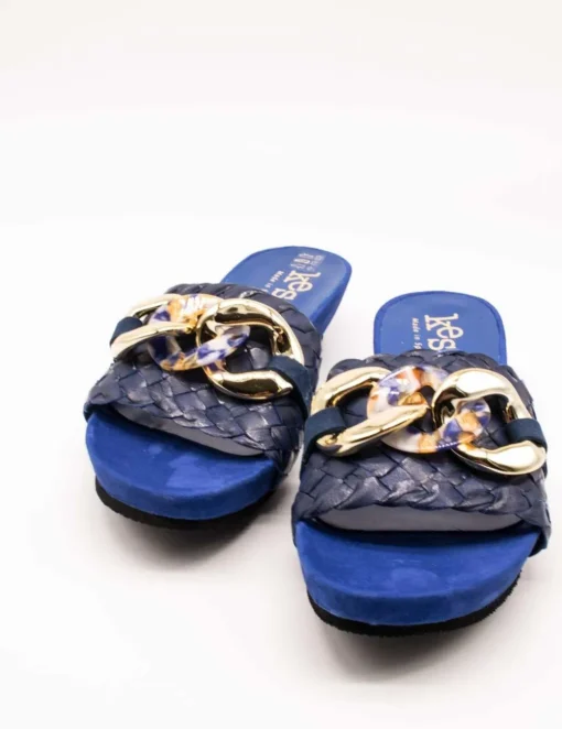 Sandalia Kess 23259 Trenzado Royal Blue de Mujer