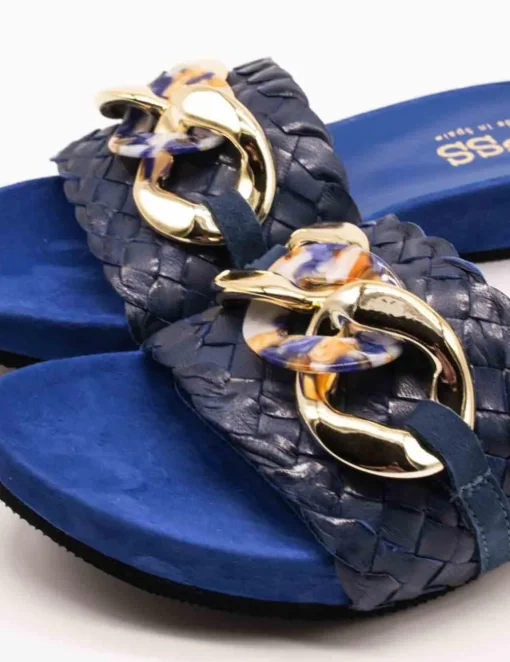 Sandalia Kess 23259 Trenzado Royal Blue de Mujer