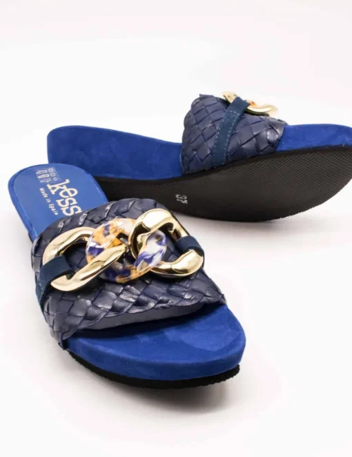 Sandalia Kess 23259 Trenzado Royal Blue de Mujer
