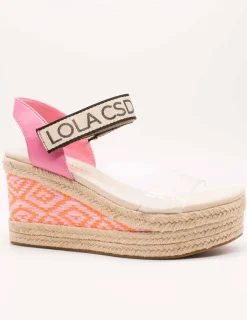Sandalia Lola Casademunt 2405020 Rosa-Crudo de Mujer