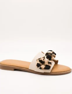 Sandalia Lola Casademunt 2405016-105 Crudo-Marrón de Mujer