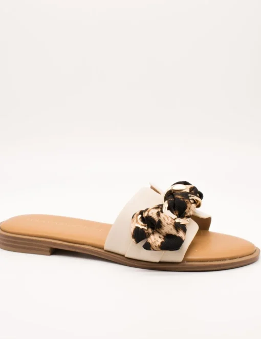 Sandalia Lola Casademunt 2405016-105 Crudo-Marrón de Mujer