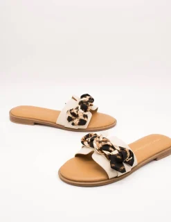Sandalia Lola Casademunt 2405016-105 Crudo-Marrón de Mujer