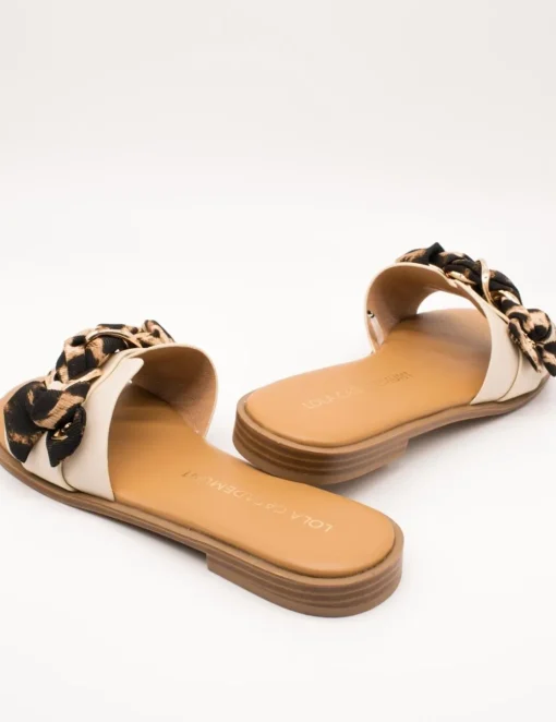 Sandalia Lola Casademunt 2405016-105 Crudo-Marrón de Mujer