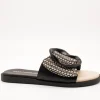Sandalia Noa Harmon 9661 Gea Negro-Blanco de Mujer