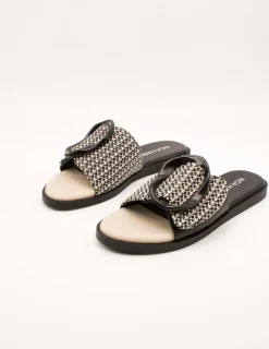 Sandalia Noa Harmon 9661 Gea Negro-Blanco de Mujer