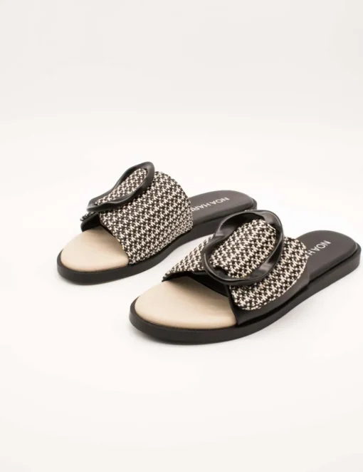 Sandalia Noa Harmon 9661 Gea Negro-Blanco de Mujer