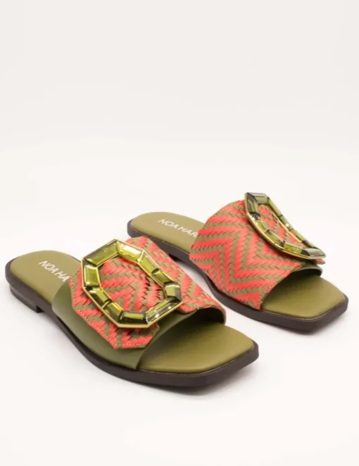 Sandalia Noa Harmon 009984-0M33 Squash Multi Kaki de Mujer