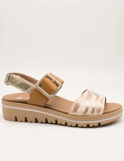 Sandalia Pie Santo 240773 Beige de Mujer