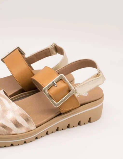 Sandalia Pie Santo 240773 Beige de Mujer