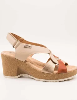 Sandalia Pikolinos W3B-1518CPC1 Arenales Marfil de Mujer