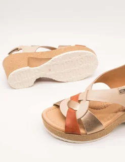 Sandalia Pikolinos W3B-1518CPC1 Arenales Marfil de Mujer
