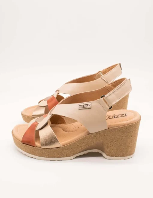 Sandalia Pikolinos W3B-1518CPC1 Arenales Marfil de Mujer