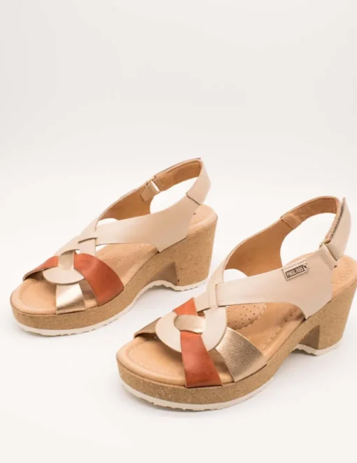 Sandalia Pikolinos W3B-1518CPC1 Arenales Marfil de Mujer