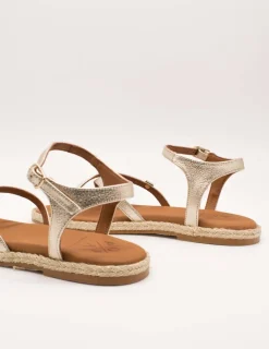 Sandalia Popa Cubagua Laminado Oro Galaxy de Mujer