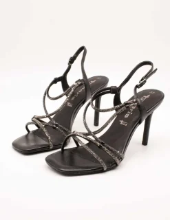Sandalia Tamaris 28332-20 - 012 Black Metallic de Mujer