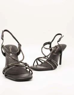 Sandalia Tamaris 28332-20 - 012 Black Metallic de Mujer