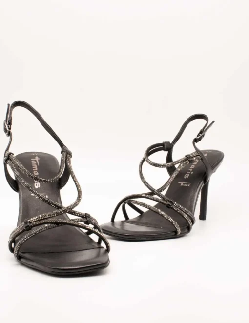 Sandalia Tamaris 28332-20 - 012 Black Metallic de Mujer