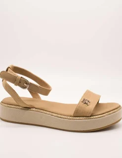 Sandalia Tommy Hilfiger FW08051-0HD Classic Khaki de Mujer