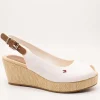 Sandalia Tommy Hilfiger FW04788-YBL Ecru de Mujer
