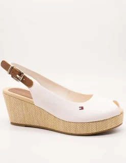 Sandalia Tommy Hilfiger FW04788-YBL Ecru de Mujer
