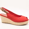 Sandalia Tommy Hilfiger FW04788-XND Fierce Red de Mujer