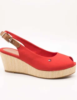 Sandalia Tommy Hilfiger FW04788-XND Fierce Red de Mujer