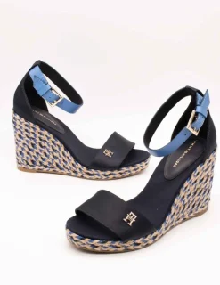 Sandalia Tommy Hilfiger FW07914-0G3 Blue Mix de Mujer