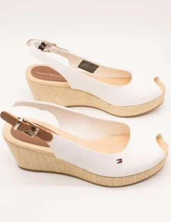Sandalia Tommy Hilfiger FW04788-YBL Ecru de Mujer