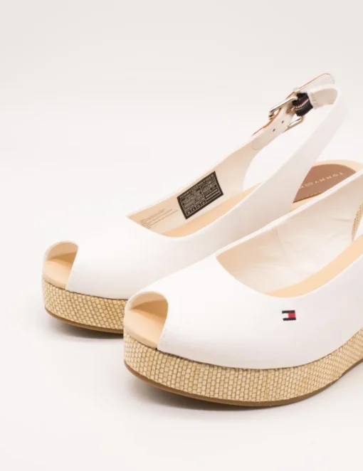 Sandalia Tommy Hilfiger FW04788-YBL Ecru de Mujer