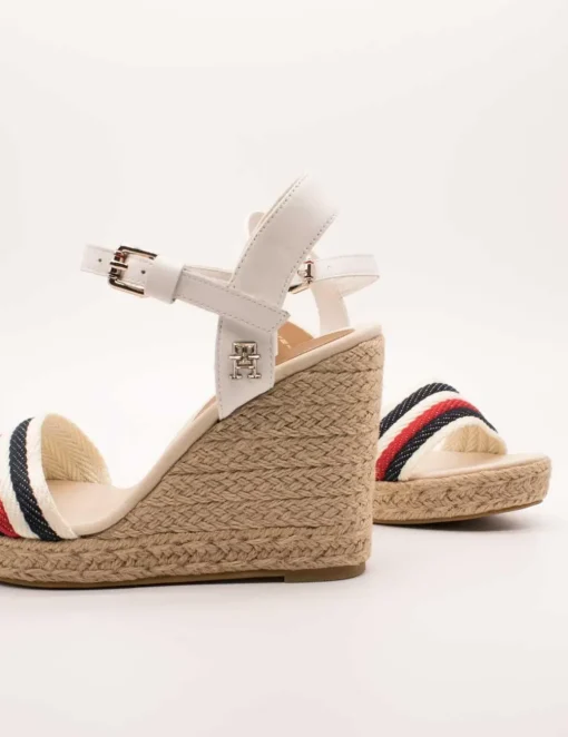 Sandalia Tommy Hilfiger FW0FW07086-YBL White de Mujer