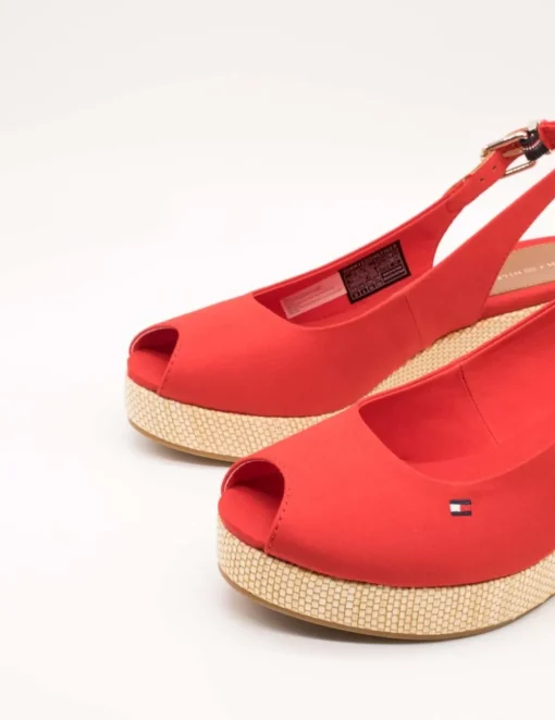 Sandalia Tommy Hilfiger FW04788-XND Fierce Red de Mujer