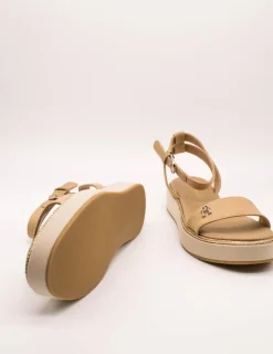 Sandalia Tommy Hilfiger FW08051-0HD Classic Khaki de Mujer