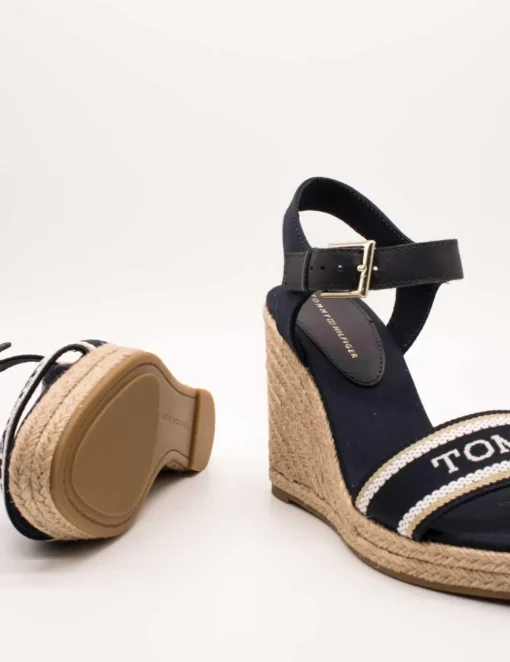 Sandalia Tommy Hilfiger FW08046-DW6 Space Blue de Mujer