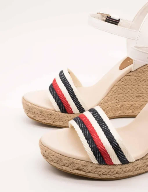 Sandalia Tommy Hilfiger FW0FW07086-YBL White de Mujer
