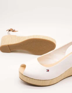 Sandalia Tommy Hilfiger FW04788-YBL Ecru de Mujer