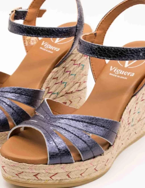 Sandalia Viguera 2046 Metal Ocean de Mujer