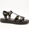 Sandalia Wonders AB-1012 Combi Negro de Mujer