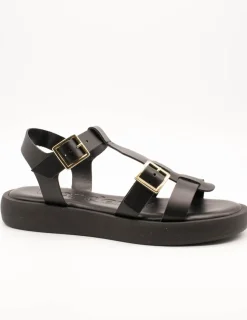 Sandalia Wonders AB-1012 Combi Negro de Mujer