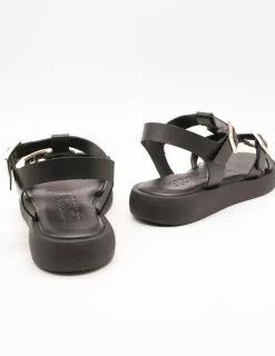 Sandalia Wonders AB-1012 Combi Negro de Mujer
